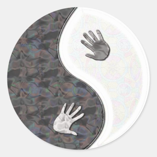 Sticker Rond yinyang (Devant)