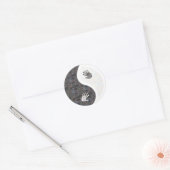 Sticker Rond yinyang (Enveloppe)