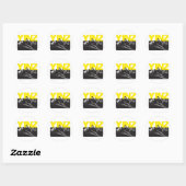 Sticker Rond Yinz Pittsburgh (Feuille)