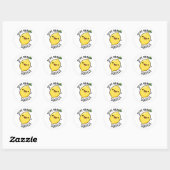 Sticker Rond Yo Ma Squeeze Principale Funny Pun citron (Feuille)