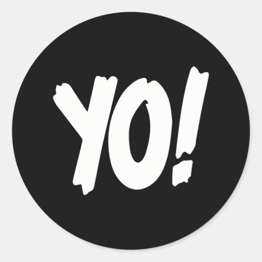 Sticker Rond Yo ! Mtv Raps Replica Logo 1993 ère (Devant)