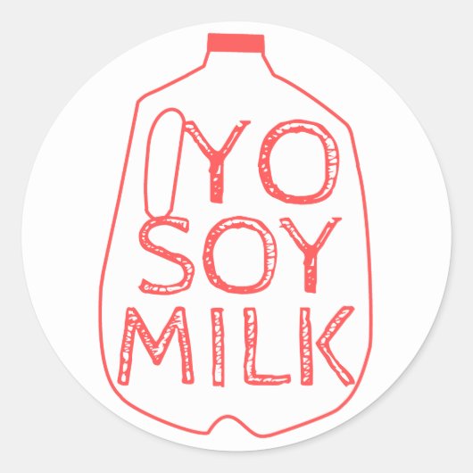 Sticker Rond Yo Soy Milk (Devant)