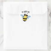 Sticker Rond Yo Wasp Up Funny Bug Pun (Sac)