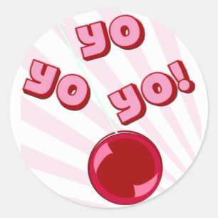 STICKER ROND YO YO YO