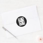 Sticker Rond Yod Heh Vav Heh Yhwh Hébreu Tetragrammaton Isaïe (Enveloppe)