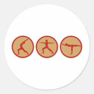 STICKER ROND YOGA