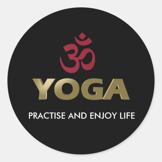 Sticker Rond Yoga (Devant)