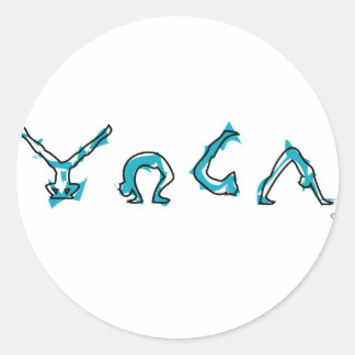 Sticker Rond Yoga