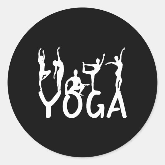 Sticker Rond Yoga _2 (Devant)