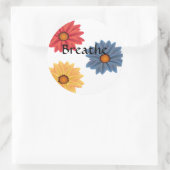 Sticker Rond Yoga Breathe (Sac)