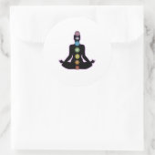 Sticker Rond Yoga Chakras (Sac)
