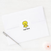 Sticker Rond Yoga chick (Enveloppe)