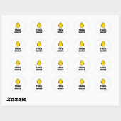 Sticker Rond Yoga Chick (Feuille)