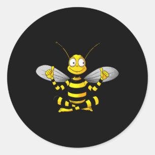 Sticker Rond Yoga des abeilles