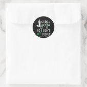 Sticker Rond Yoga Lover | Je fais du yoga (Sac)
