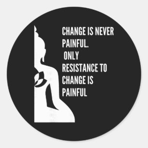 Sticker Rond Yoga Méditation Pleine Conscience Zen Bouddha Spir