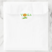 Sticker Rond Yoga mignon (Sac)