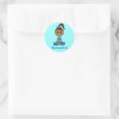 Sticker Rond Yoga Namaste (Sac)