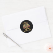 Sticker Rond Yoga Namaste Mère F (Enveloppe)