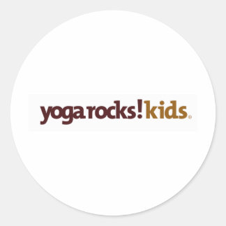 Sticker Rond Yoga Rocks ! Vêtements