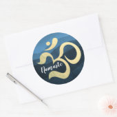 Sticker Rond Yoga Studio Méditation Instructeur Vie Entraîneur  (Enveloppe)