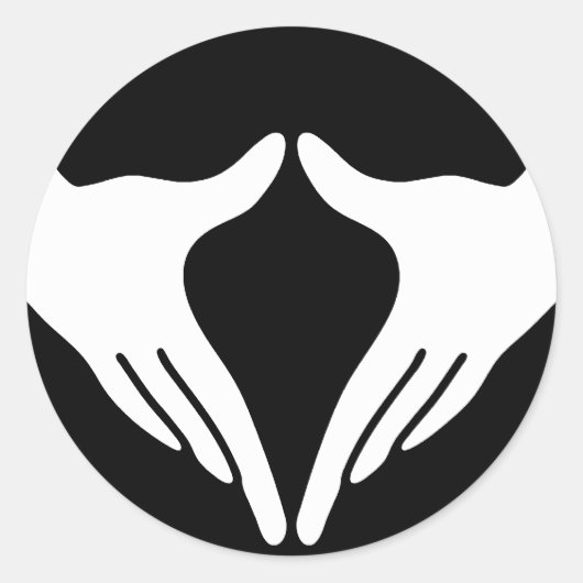 Sticker Rond Yoga Yoni Mudra (Devant)