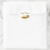 Sticker Rond Yogi Bear Pique-nique Hammock Nap Time (Sac)