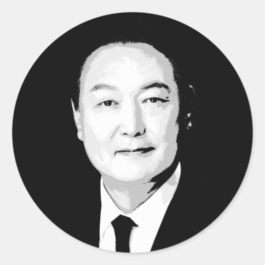 Sticker Rond Yoon Suk Yeol (Devant)