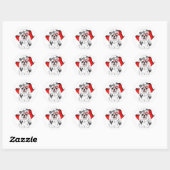 Sticker Rond Yorkie Fashion Shoot (Feuille)