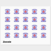 Sticker Rond Yorkshire Angleterre (Feuille)