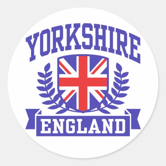 Sticker Rond Yorkshire Angleterre (Devant)