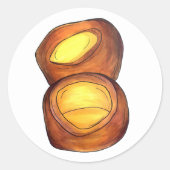 Sticker Rond Yorkshire Pudding Sunday Roast Royaume-Uni (Devant)
