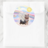 Sticker Rond Yorkshire Terrier (Sac)