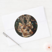 Sticker rond Yorkshire Terrier (Enveloppe)