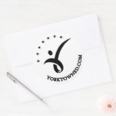 Sticker rond Yorktown Education 3" (Enveloppe)