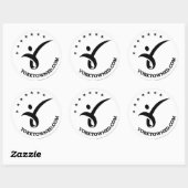 Sticker rond Yorktown Education 3" (Feuille)