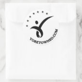Sticker rond Yorktown Education 3" (Sac)