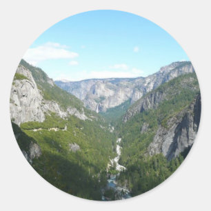 Sticker Rond Yosemite Valley dans le parc national de Yosemite