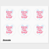Sticker Rond You Are My Heart (Feuille)