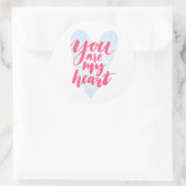 Sticker Rond You Are My Heart (Sac)