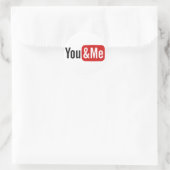 Sticker Rond You&Me (Sac)