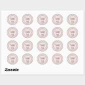 Sticker Rond You Pastel Pink (Feuille)