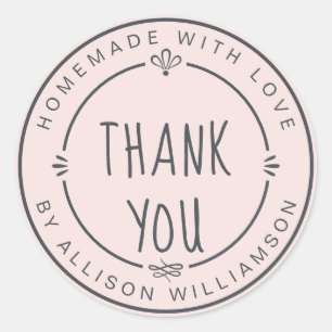 Sticker Rond You Pastel Pink