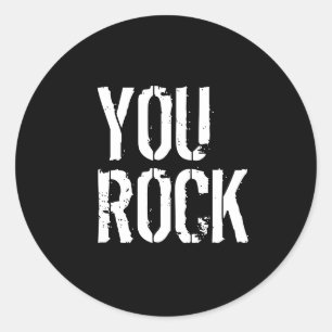 Sticker Rond You Rock -