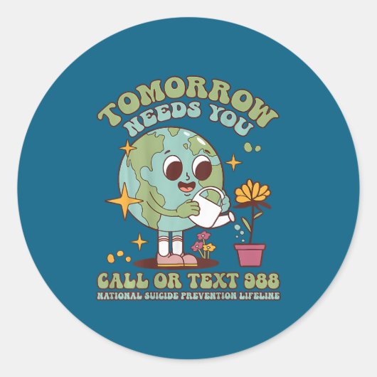 Sticker Rond You Suicide Awareness Mental Health S  (Devant)