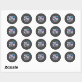 Sticker Rond You Suicide Prevention Awareness Teal &amp; Purple (Feuille)