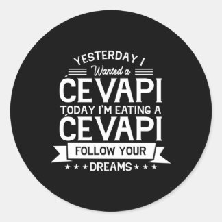 Sticker Rond Yougoslavie Food Cévapi Cévapcici Hrvatska