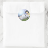 Sticker Rond Young Magical Elf Fairy par Al Rio (Sac)