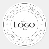 Sticker Rond Your Custom Logo (Devant)