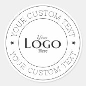 Sticker Rond Your Custom Logo (Devant)